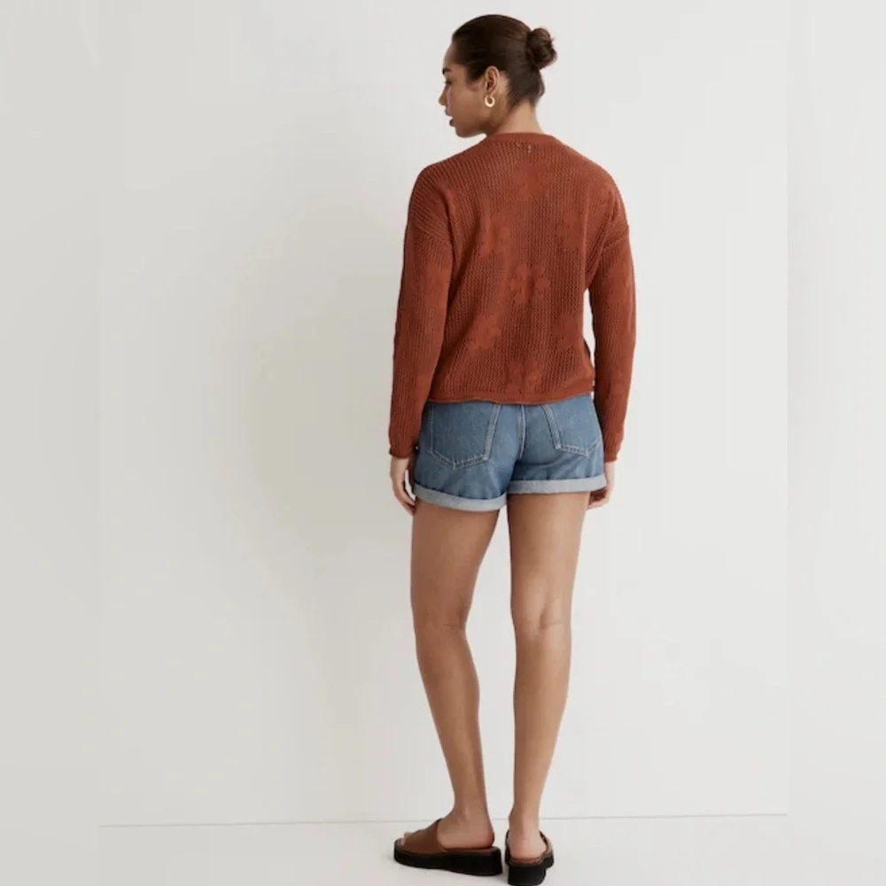 Madewell Floral Open-Stitch Cardigan, Size S - Picture 3 of 13